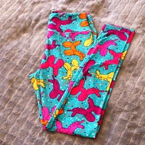 LuLaRoe leggings balloon animal print